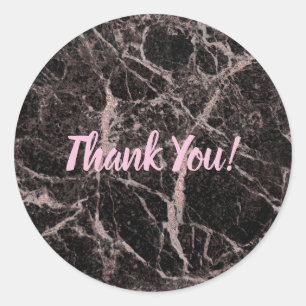 Adesivo Redondo Tendência de Grelha Glitter Cor-de-rosa preto e Ro