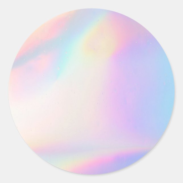 Adesivo Redondo Tendência Personalizada das Luzes das Cores (Frente)