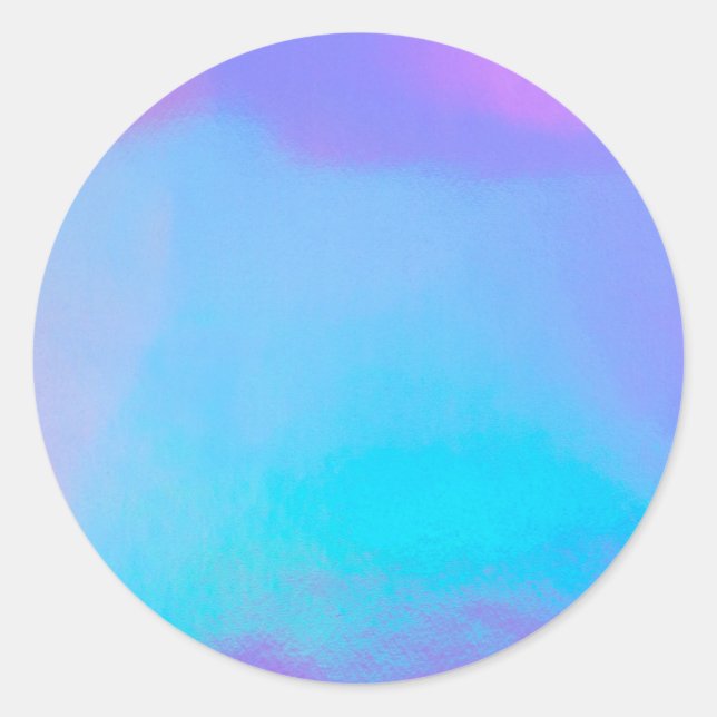Adesivo Redondo Tendência Personalizada Holográfica Faux (Frente)