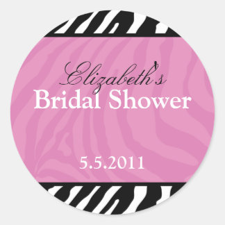 Adesivo Redondo Tendy Zebra Stripe Personalizável