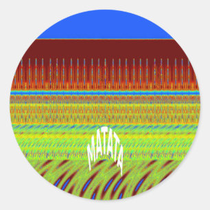 Adesivo Redondo Tenha um belo dia e uma noite melhor