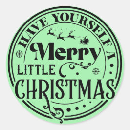 Adesivo Redondo Tenha um Natal Feliz