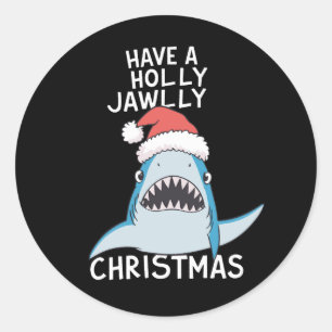 Adesivo Redondo Tenha Um Natal Holly Jawly Sarcástico Filme