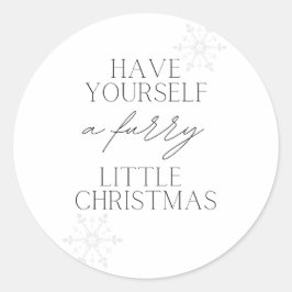 Adesivo Redondo Tenha um Natal para você mesmo