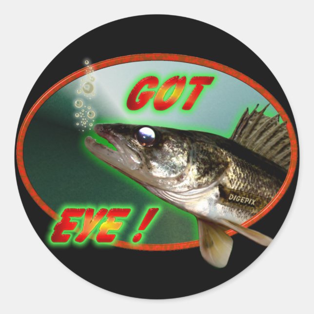 Adesivo Redondo Tenho Olho! (Frente)