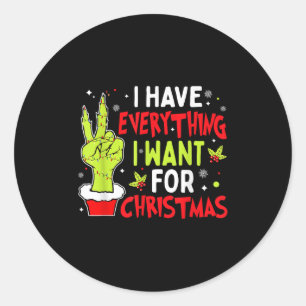 Adesivo Redondo Tenho tudo que quero no Natal, sou eu