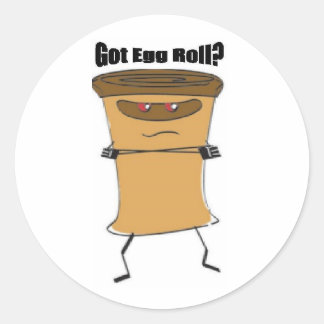 Adesivo Redondo Tenho Vinhetas De Cachorro De Ovo!