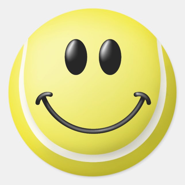 Adesivo Redondo Tênis Ball Face (Frente)