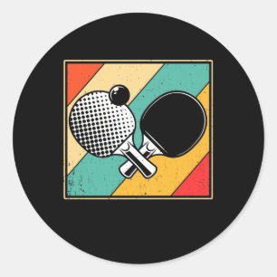 Adesivo Redondo Tênis da Mesa retrógrada - Pino do pino da pinag