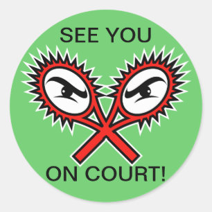 Adesivo Redondo Tênis engraçadinhos com slogan humorístico dizendo