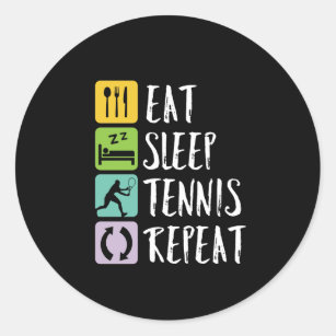 Adesivo Redondo Tênis esportes engraçados comam Tênis do sono