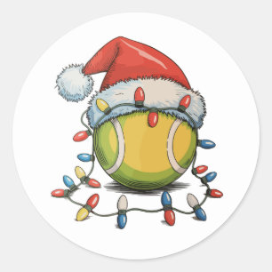 Adesivo Redondo Tênis Natal Xmas Luz Santa Hat Esportes