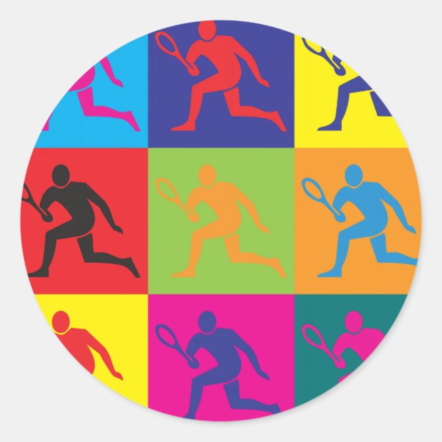 Adesivo Redondo Tênis Pop (Frente)