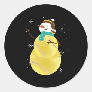 Adesivo Redondo Tênis Snowman Winter Vibes Sports Fan
