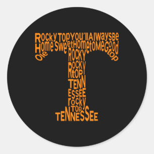 Adesivo Redondo Tennessee Home Sweet Home Tennessee Sport