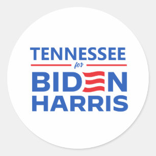 Adesivo Redondo Tennessee para Biden Harris