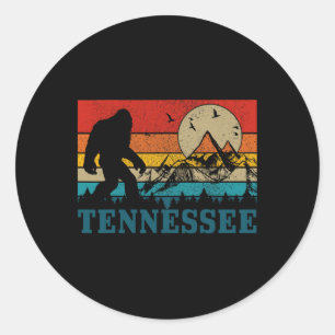 Adesivo Redondo Tennessee Pé Grande Montanhas Vintage Nashville Hi
