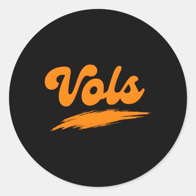 Adesivo Redondo Tennessee Tn Orange Tennessee (Frente)