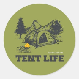Adesivo Redondo Tent Life