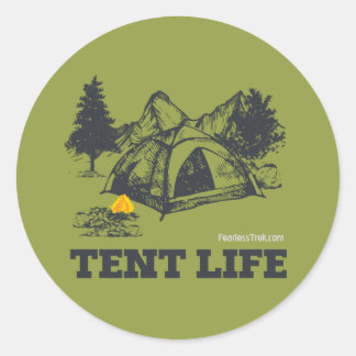 Adesivo Redondo Tent Life