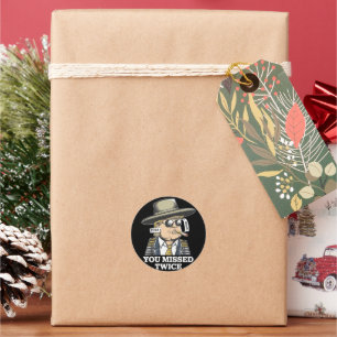 Adesivo Redondo Tentativa de Assassinato a Trump Trump 2024 Você P