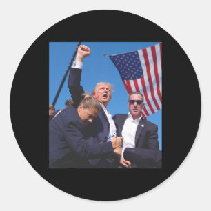 Adesivo Redondo Tentativa de Injeção de Trump