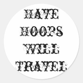 Adesivo Redondo Ter Hoops, Will Viagem RoundSticker