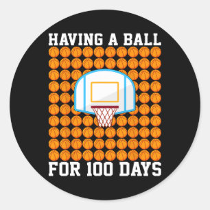 Adesivo Redondo Ter Um Byll Por 100 Dias Na Escola Bysketbyll 100º