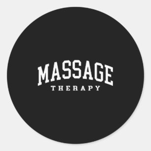 Adesivo Redondo Terapeuta de massagem engraçado terapia muscular e