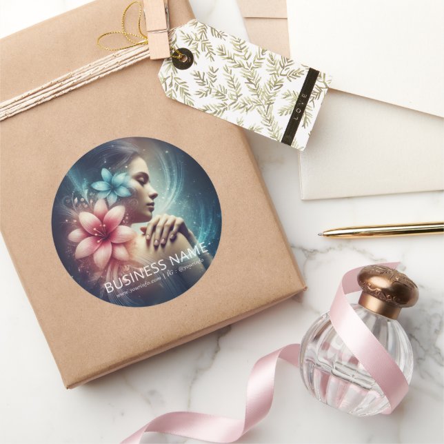 Adesivo Redondo Terapêutica de Massagem Terapia Mãos Energia Spa B (Presentear)