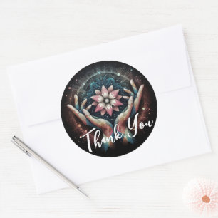 Adesivo Redondo Terapêutica de Massagem Terapia Mãos Energia Spa O