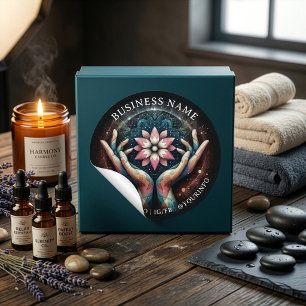 Adesivo Redondo Terapêutica de Massagem Terapia Mãos Energia Spa O