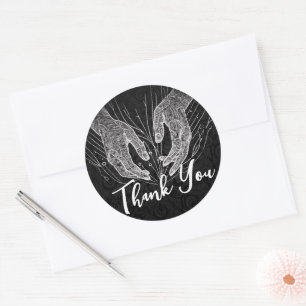 Adesivo Redondo Terapêutica de Massagem Terapia Mãos Energia Spa O