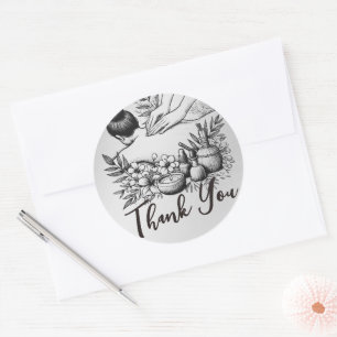 Adesivo Redondo Terapêutica de Massagem Terapia Mãos Energia Spa O