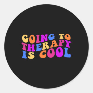 Adesivo Redondo Terapêutica É Consciência Legal do Suicídio Da Saú