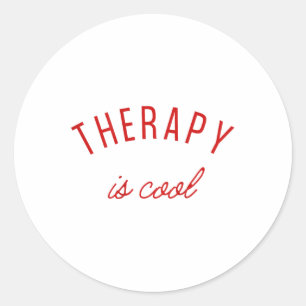 Adesivo Redondo Terapêutica É Saúde Mental Legal E Terapia de Cons
