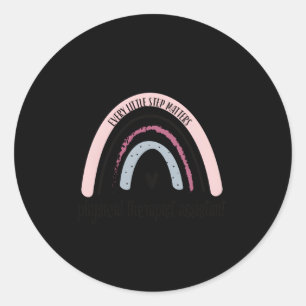 Adesivo Redondo Terapêutica Física Assistente Rainbow Pta Físico