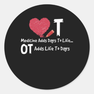 Adesivo Redondo Terapêutica Profissional Adiciona Vida Aos Dias De