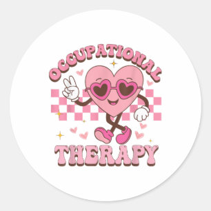 Adesivo Redondo Terapêutica Profissional Pediátrica De Groovy Para