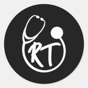 Adesivo Redondo Terapêutica Respiratória Rt Estetoscópio Bolso