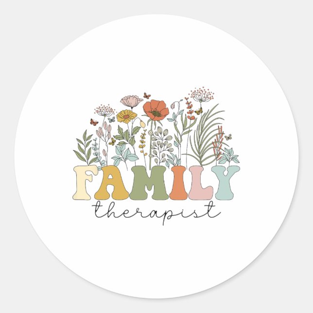 Adesivo Redondo Terapêutica Terapêutica Familiar Terapêutica Menta (Frente)