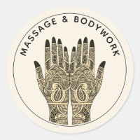 Terapia de Massagem Mehndi Henna Mãos de Cura