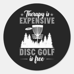 Adesivo Redondo Terapia É Cara Disc Golf Disc Golfer 