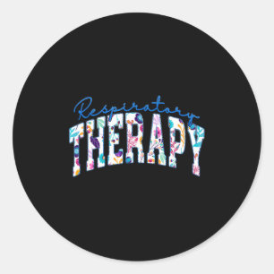 Adesivo Redondo Terapia Respiratória Terapeuta Divertido Rt