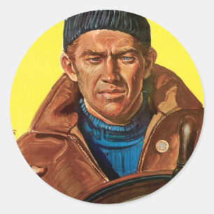 Adesivo Redondo Termine O Trabalho!