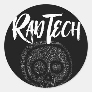 Adesivo Redondo Termos técnicos de radiologia em tecnologia de le