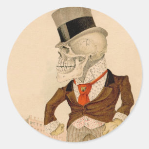 Adesivo Redondo Terno esqueletal