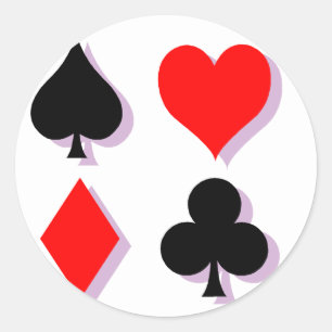 Adesivo Redondo Ternos do cartão