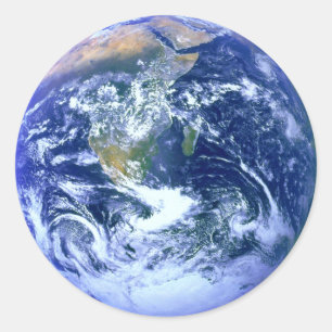 Adesivo Redondo Terra Blue Marble