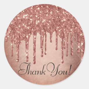Adesivo Redondo Terra Cotta Glitter Dripe   Tendência - Obrigado